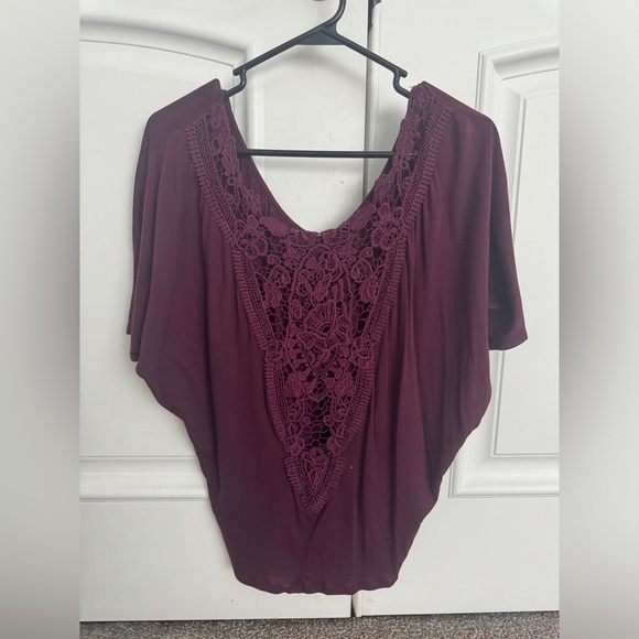 Express Crochet Embroidered Top - Picture 1 of 4